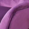 Alyssa - Velvet Arm Chair With Wingback Design - Fuchsia - Image 7