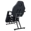 72.8" Massage Salon Tattoo Chair With Two Trays Esthetician Bed With Hydraulic Stool, Multi-Purpose 3-Section Facial Bed Table, Adjustable Beauty Barber Spa Beauty Equipment - Black - Image 9