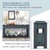 Hearth & Haven Clara - Console Table With Storage Drawers And Bottom Shelf Navy - Navy - Image 6