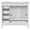 Bathroom Vanity With Ceramic Sink Combo, Abundant Storage Cabinet -2 Soft-Close Doors And 5 Drawers - White - Image 27