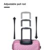 Stylish 3 Piece Luggage Sets With Tsa Lock And Spinner Wheels - Pink - Image 13