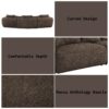 Bash - Anthology Boucle Sofa With Pillows - Brown - Image 5
