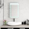 Rectangle Medicine Cabinet Mirror Bathroom Mirror With Storage Wall Mounted Medicine Mirror Cabinet With LED - Sliver - Image 4
