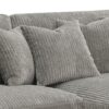 Tavia - Reversible Sectional Sofa With 6 Pillows - Gray - Image 5