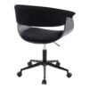 Vintage Mod - Mid-Century Modern Office Chair - Black - Image 3