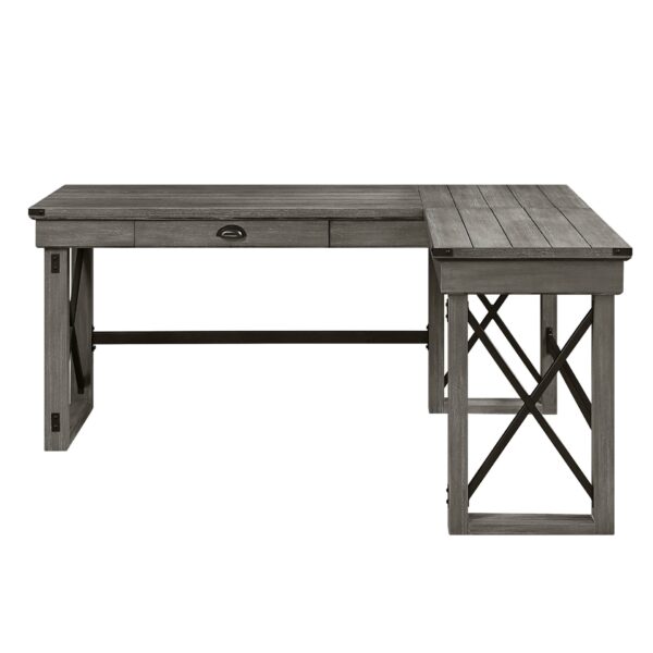 Talmar - Weathered Writing Desk With Lift Top - Gray