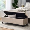 Glouster - Contemporary Storage Ottoman - Light Beige - Image 5