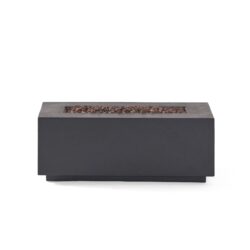 Contemporary Outdoor 40, 000 Btu Propane Fire Pit - Dark Gray