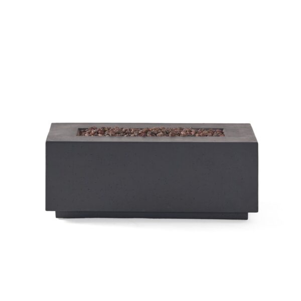 Contemporary Outdoor 40, 000 Btu Propane Fire Pit - Dark Gray