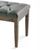 Waverly - Tufted Ottoman Bench - Slate Gray - Image 4