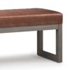 Casey - Ottoman Bench - Distressed Saddle Brown - Image 6