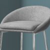 Bar Stool, Bar Height, Contemporary & Modern (Set of 2) - Gray - Image 2