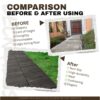 Interlocking Deck Tiles Striped Pattern - Dark Brown - Image 2