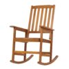 Acacia Indoor Rocking Chair, Outdoor Solid Patio Furniture New Style - Light Brown - Image 8