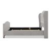 Marcella - Queen Upholstered Shelter Headboard Bed Set - Silver Gray - Image 3