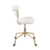 Tania - Contemporary Task Chair - Gold / Cream - Image 2