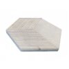 Hexagon Snow Mountain Ol Textured Marble Tiles For Wall Decoration Stone (Set of 12) - White / Natural - Image 3