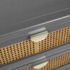3 Drawer Cabinet Natural Rattan Suitable For Bedroom - Gray - Image 15