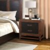 Branson - 2 Drawer Nightstand, Two Tone - Brown - Image 3