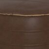 Brody - Round Pouf - Distressed Dark Brown - Image 3