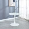 5 Piece Dining Set (MDF Table And 4 Fabric Chairs) - White - Image 8