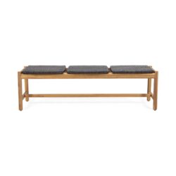 Cambria - Rustic 3 Seater Bench - Teak