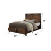 Merrilee - Eastern King Bed With Storage - Oak - Image 5