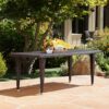 Reflect - Outdoor Dining Table With Rattan Cover - Dark Gray - Image 4