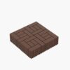 Zz Style 12" Patio Deck Tiles, Diy Interlocking Flooring - Red Brown - Image 4