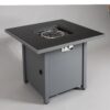 Durable Construction Outdoor Fire Pit Table With Lid - Gray - Image 4