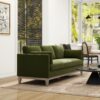Knox - Modern Farmhouse Sofa - Olive Green - Image 10