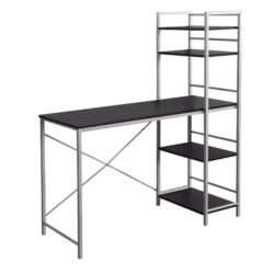 Computer Desk For Home Office, Laptop, Storage Shelves, Contemporary & Modern - Espresso
