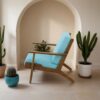 Connor - Lounge Chair - Sky Blue - Image 6