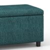 Cosmopolitan - Storage Ottoman - Teal - Image 7