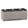 Avalon - Storage Ottoman - Distressed Gray Taupe - Image 3