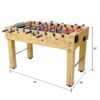 Hurricane - Foosball Table For Family Game Rooms With Light Cherry And Free Accessories - Brown - Image 6