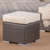Santa Rosa - Outdoor Ottoman With Water Resistant Cushion - Multi Brown / Beige - Image 2