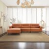 Ella - L-Shaped Left Sectional Couch - Cognac - Image 9