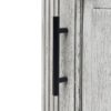 Modern Freestanding Bathroom Vanity With Ceramic Sink, Hot And Cold Faucet, 1 Door Cabinet & Open Iron Shelf, Magnesium Oxide And Iron Frame - White - Image 19