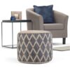 Edgeley - Round Pouf - Gray / Natural - Image 8