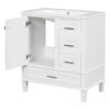 Bathroom Vanity, Modern Bathroom Cabinet With Sink Combo Set, Bathroom Storage Cabinet With A Soft Closing Door And 3 Drawers, Solid Wood Frame, Resin Basin - White - Image 17