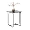 Modern Tempered Glass Coffee Table End Table Side Table For Living Room, Bedroom - Black - Image 6