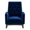 Demetrius - Solid Wood Rocking Chair - Blue - Image 2