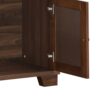 Farmhouse Style Monita Wine Cabinet With Storage Space - Walnut - Image 13