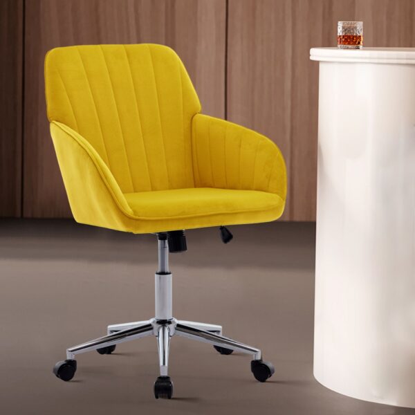 Swivel Office Chair - Bright Yellow