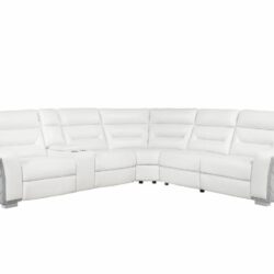 Coolray - Sectional - Blanche White / Gray