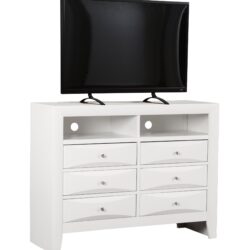 Marilla - Media Chest - White
