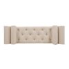 Alma - Tufted Flared Arm Entryway Bench - Sky Neutral Beige - Image 3