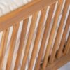 Mid Century Modern Outdoor Lounge Chair With Cushions Solid Wood For Patio, Garden, Balcony - Teak - Image 8
