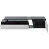 Modern, Minimalist Rectangle Extendable TV Stand, TV Cabinet With 2 Drawers And 1 Cabinet For Living Room, Up To 100" - Black - Image 16